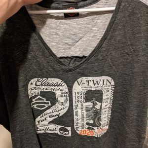 Harley Davidson v-neck shirt